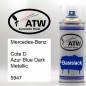 Preview: Mercedes-Benz, Cote D Azur Blue Dark Metallic, 5947: 400ml Sprühdose, von ATW Autoteile West.